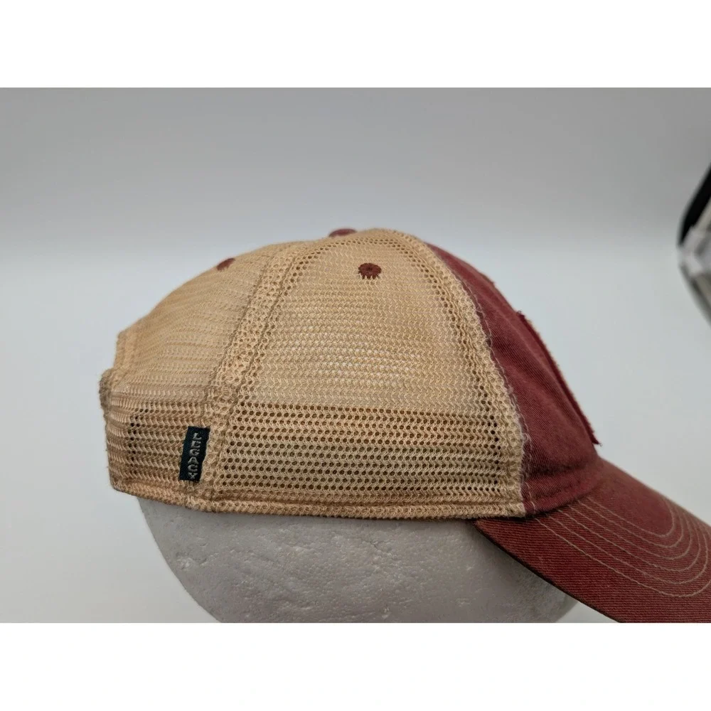 Legacy North Shore Hawaii Est 1959 Maroon Tan Trucker Hat Snapback Mesh Cap
